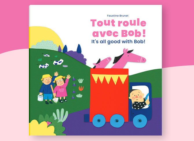 Auteure et illustratrice de l'album jeunesse bilingue Tout roule avec Bob !
