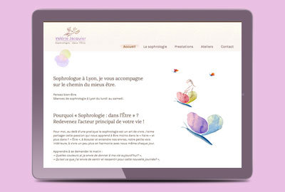 creation site Internet wordpress pour une sophrologue
