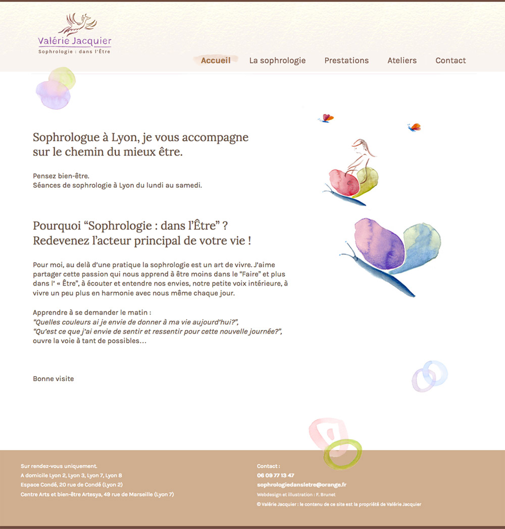 creation site Internet sophrologue - Lyon