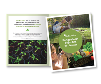 création d'une plaquette de présentation institutionnelle pour Clic & Garden