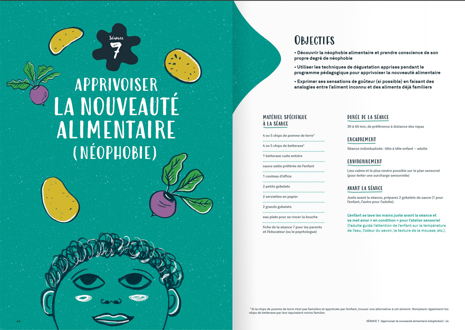 page intérieure de la brochure programme éducation sensorielle autisme