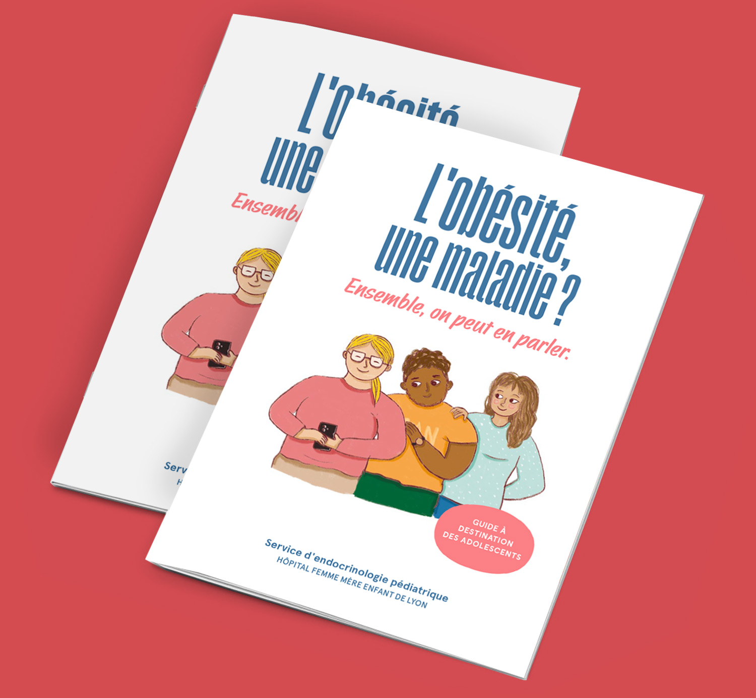 couverture brochure illustrée l'obésité une maladie