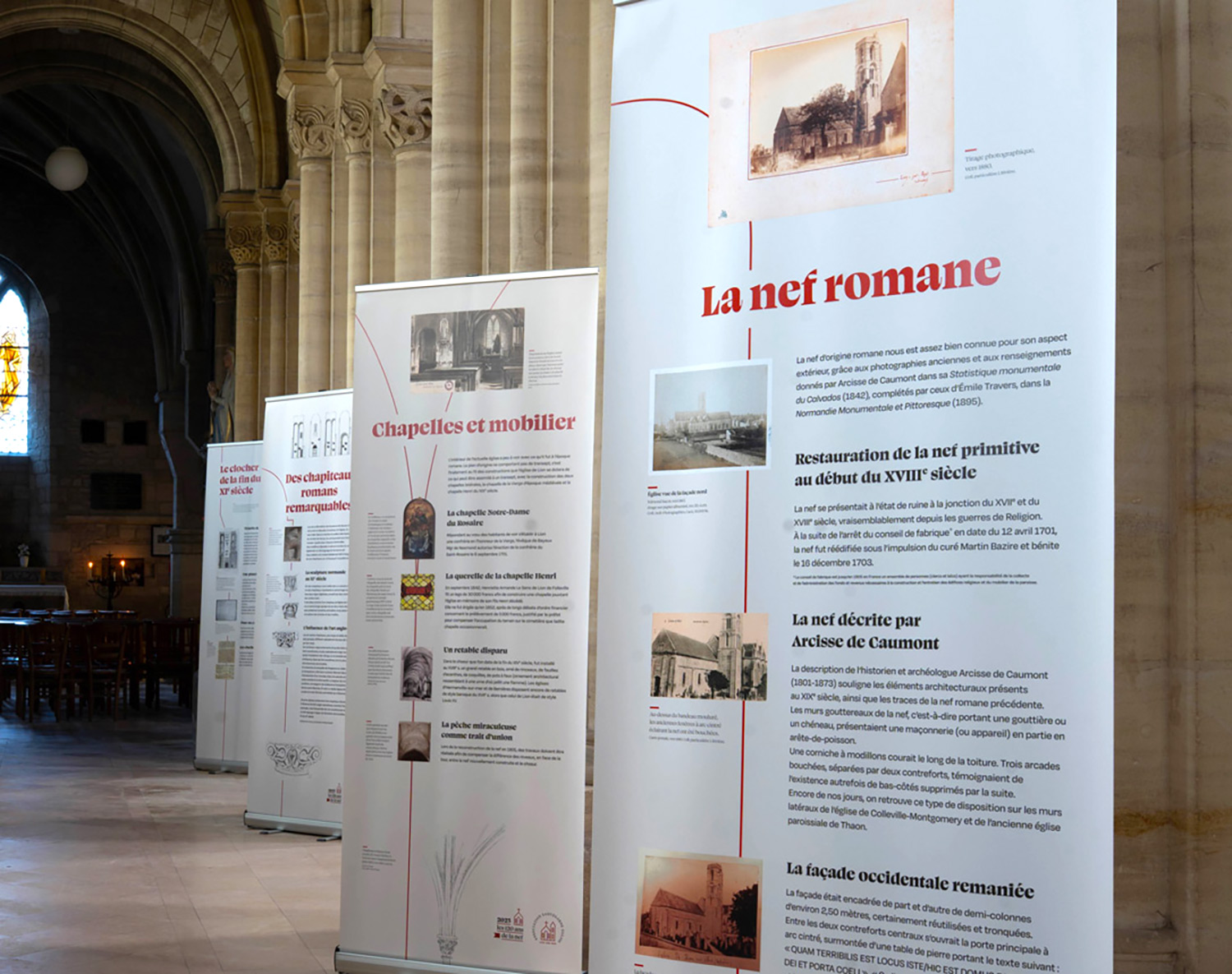 Création de panneaux d'exposition patrimoine