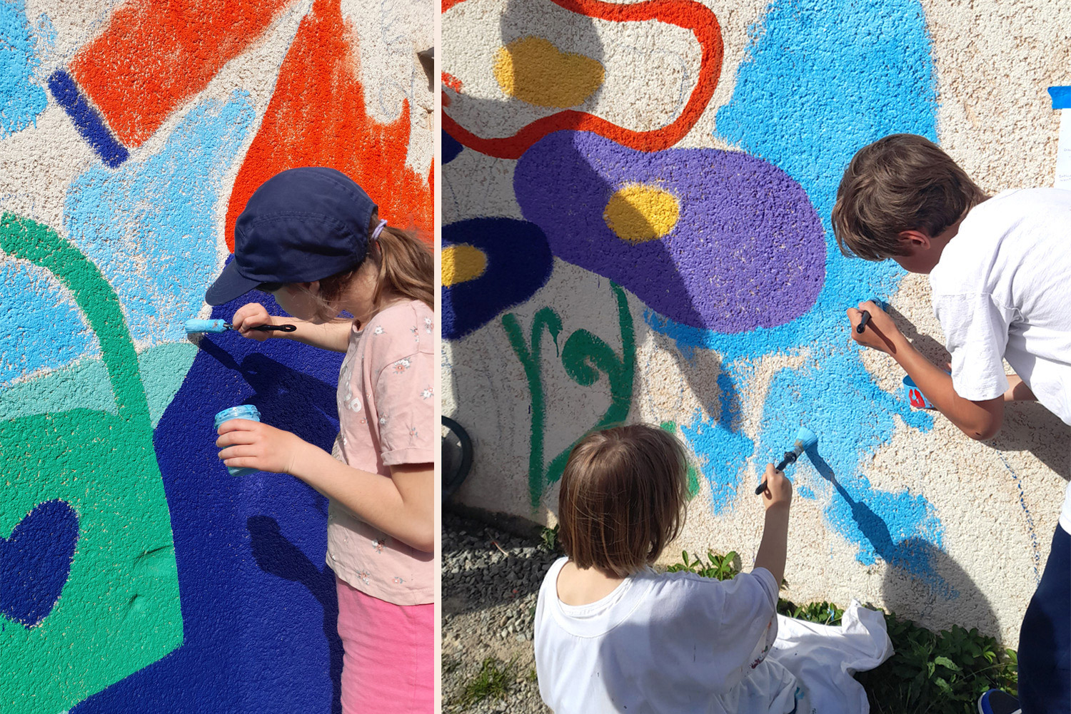 Ateliers de création de fresques murales participatives MJC et maison pour tous
