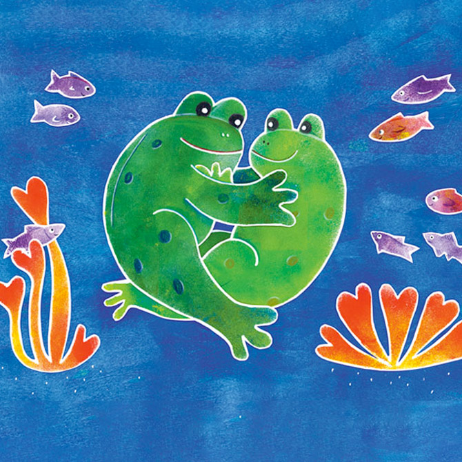 kamishibaï sur la métamorphose de la grenouille pour les maternelles