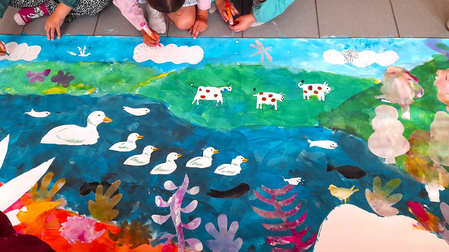 Ateliers créatifs dans les écoles et médiathèques sur le thème de l'eau
