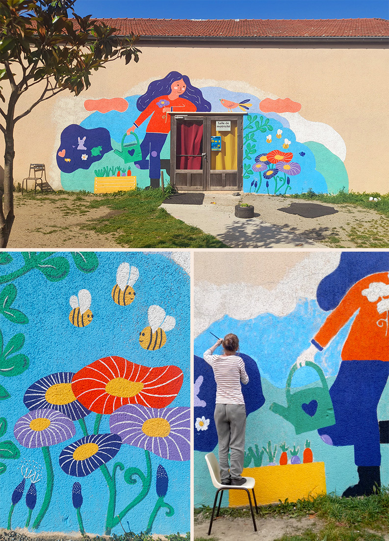 fresque murale Ardèche Drôme