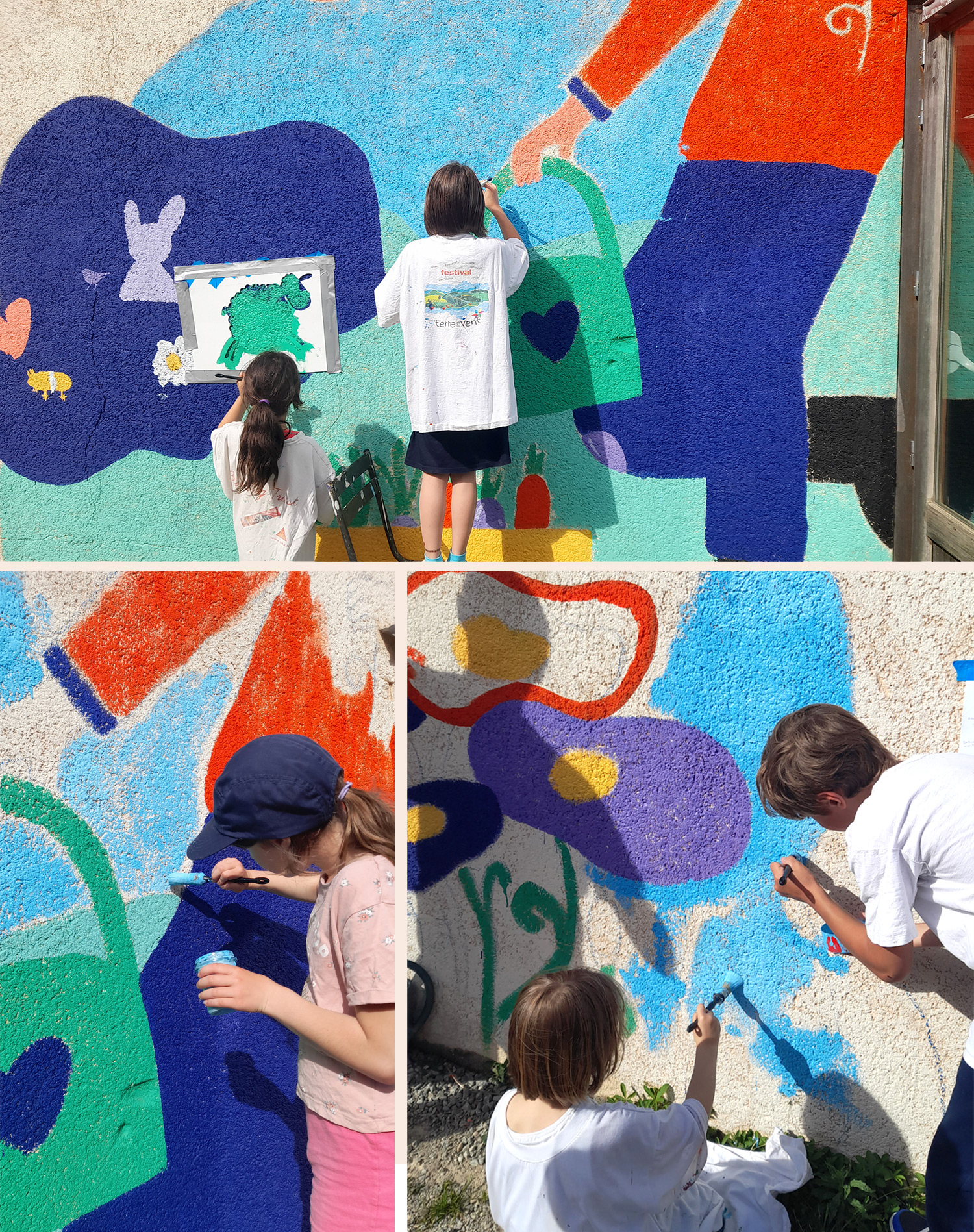 illustratrice ateliers creatifs fresque murale participative