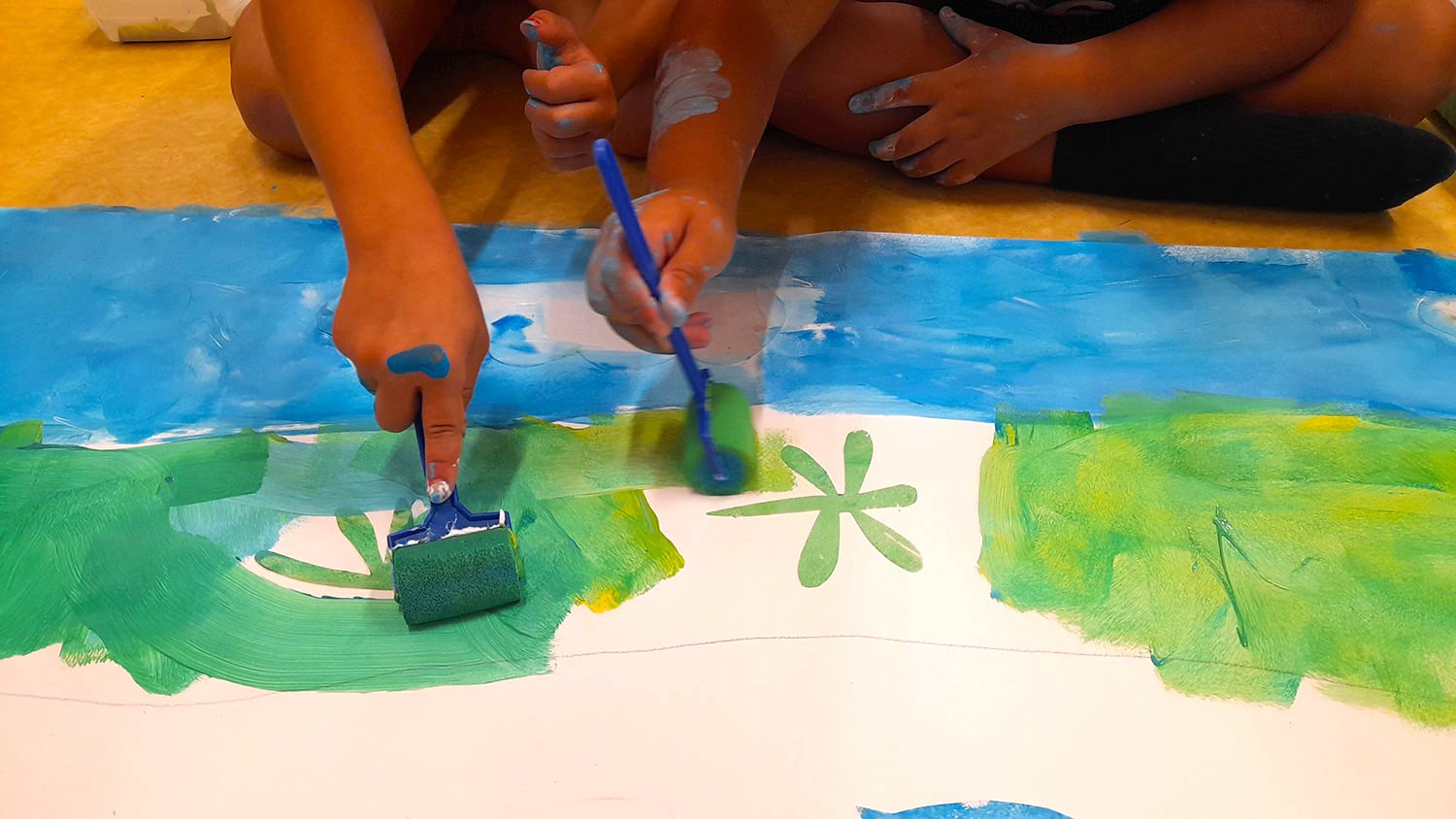 intervention scolaire semaine verte creation fresque
