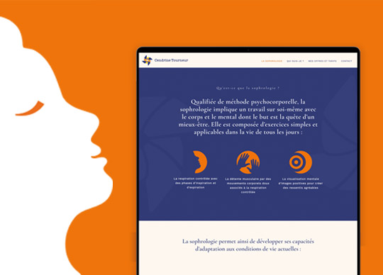 Charte graphique pour site vitrine sophrologue