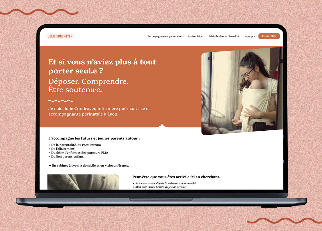 Webdesigner Lyon création site vitrine infirmmière libérale