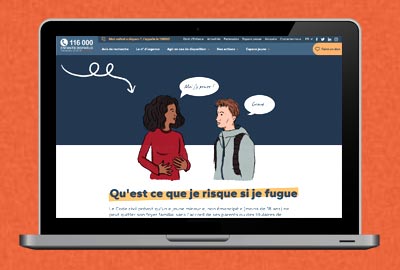 Création d'illustrations pour site web adolescence