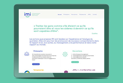 création du site Internet et logo IMI