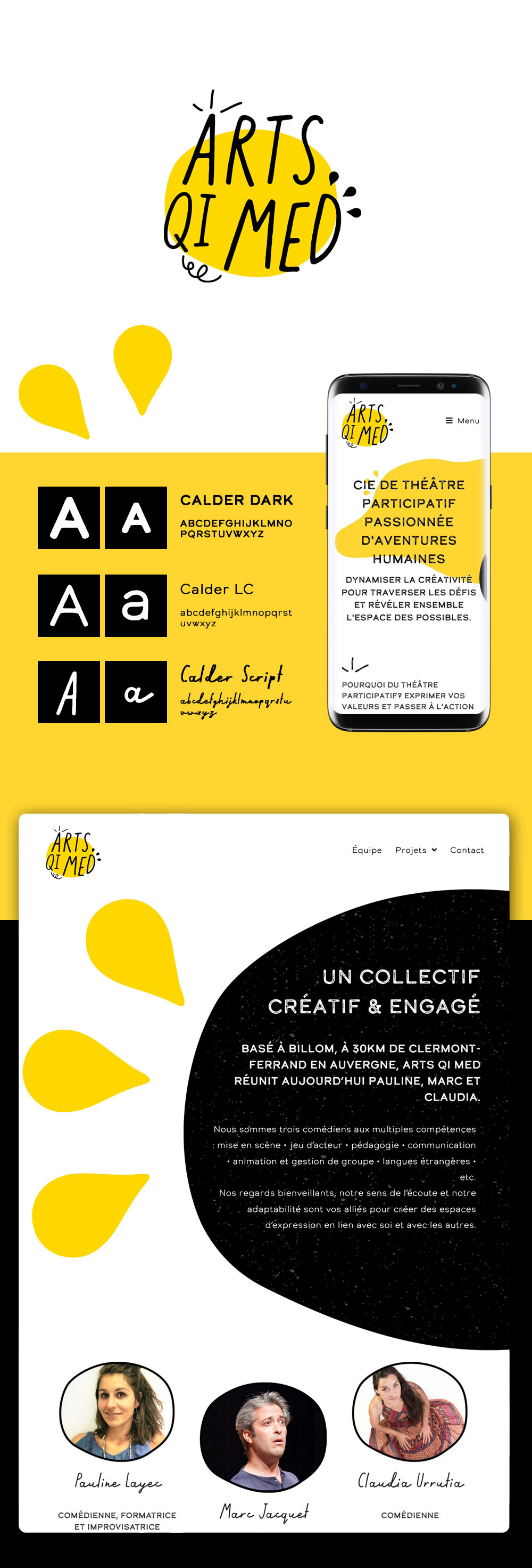 charte graphique et logo assocation théatre région AURA