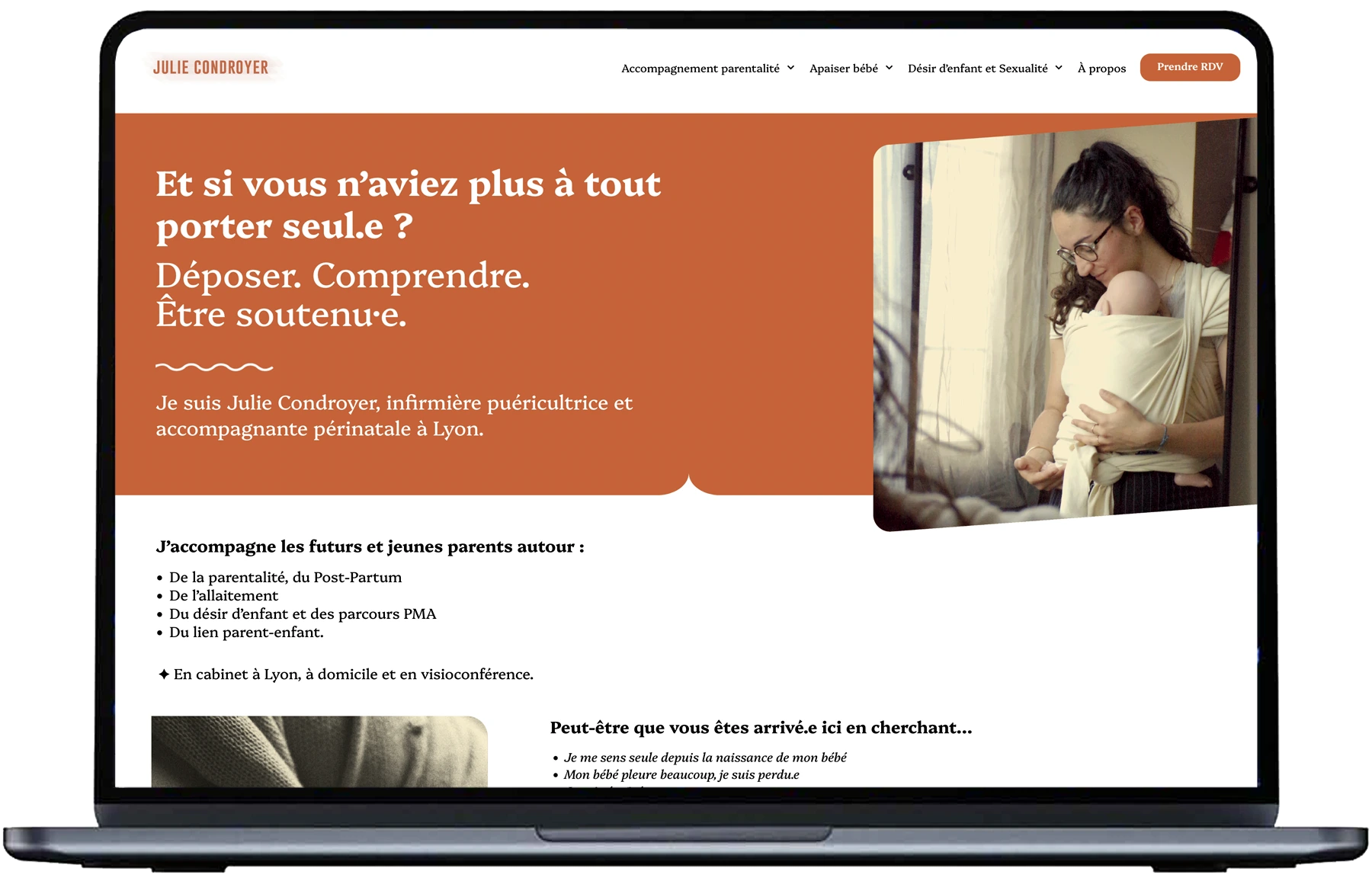 Création d'un site rapide et simple à mettre à jour pour une infirmière à Lyon