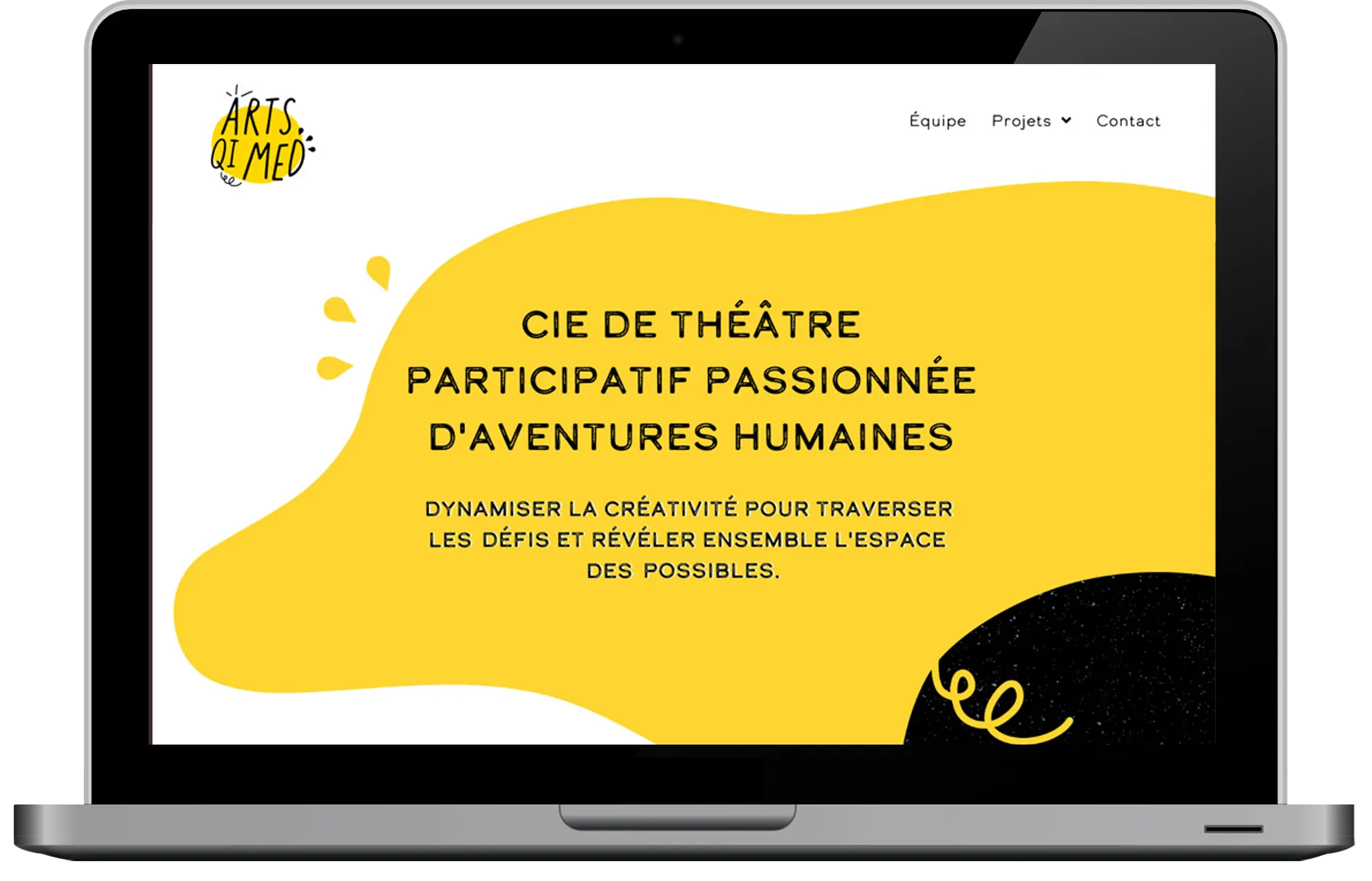 creation charte graphique logo site Internet association theatre