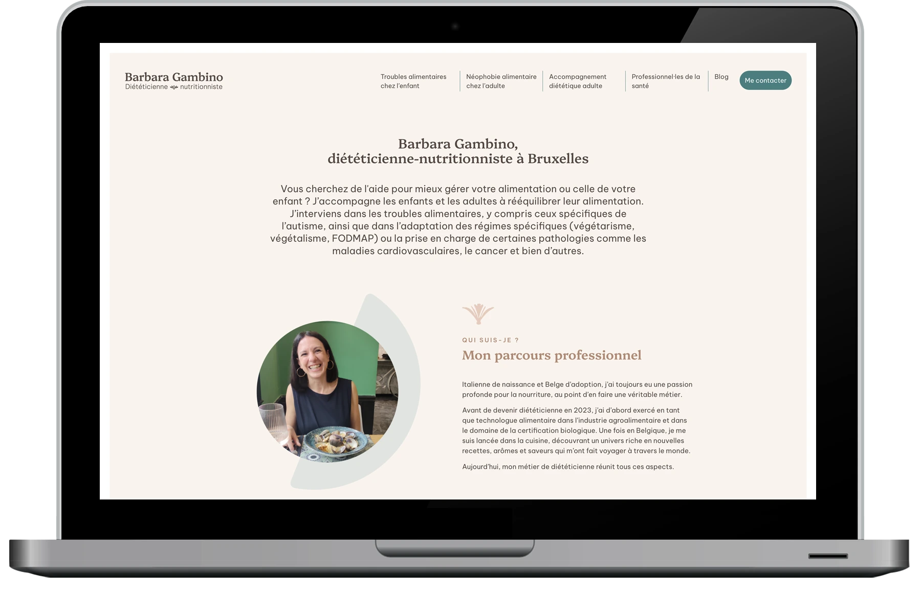 site vitrine et blog diététicienne nutritionniste
