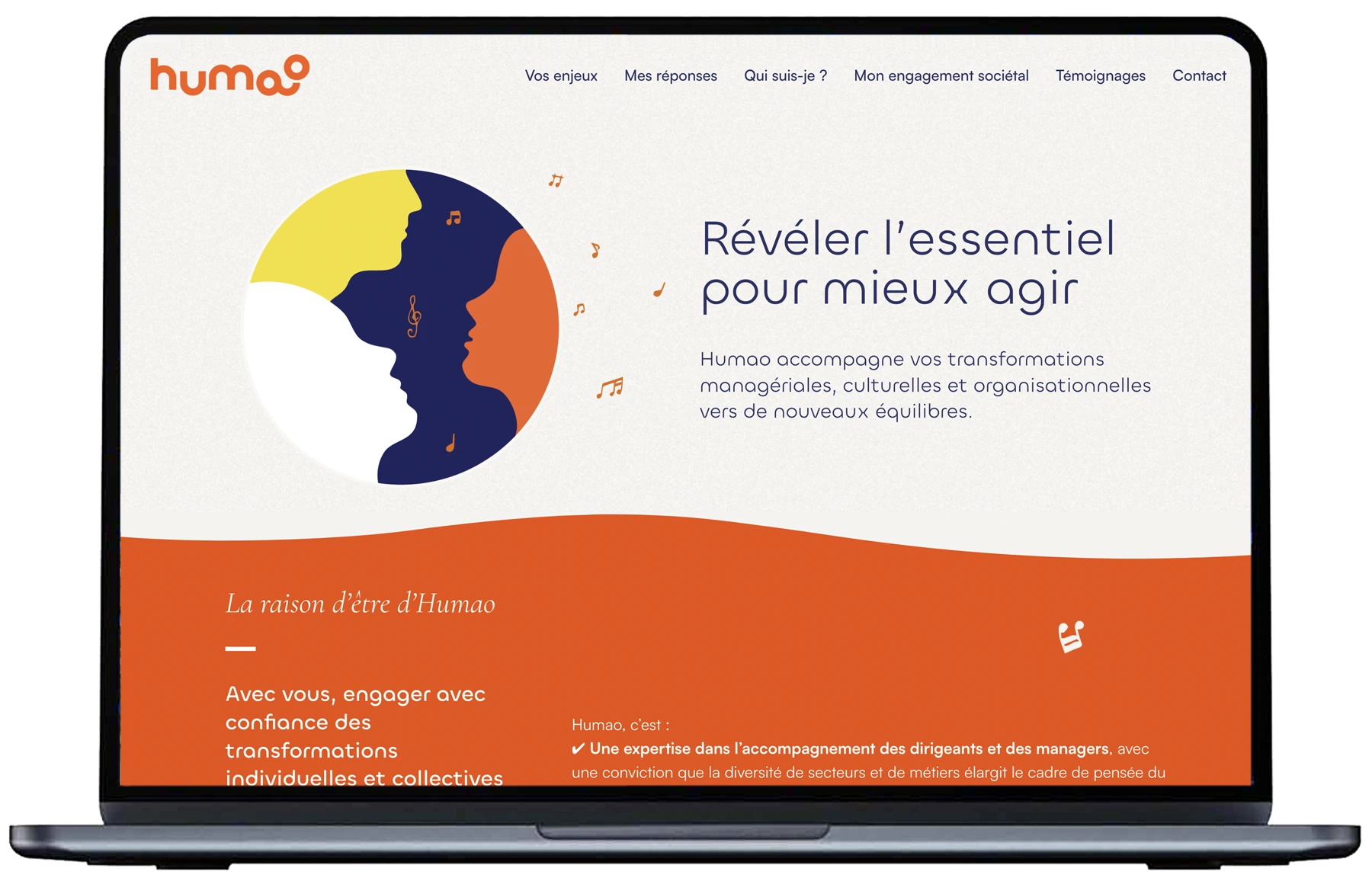 site One page présentation coach formatrice Lyon